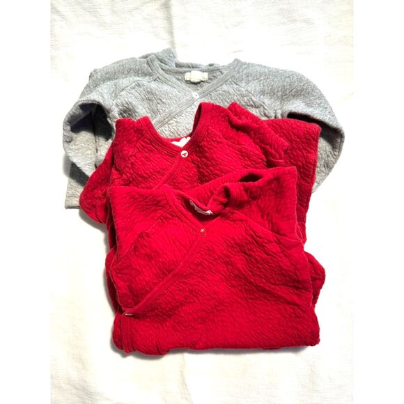 Set of 3 warm and cozy one-piece pajamas in 6-9months - Picture 1 of 7